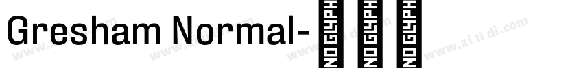 Gresham Normal字体转换